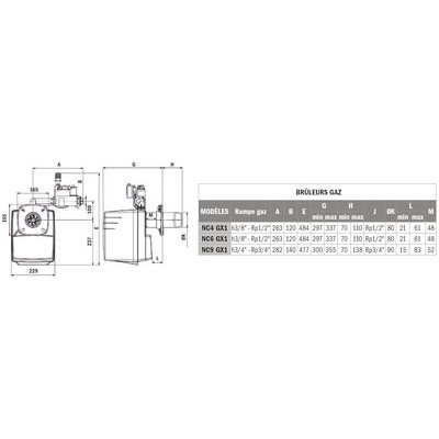 Brûleur gaz CB-NC4 GXE- CUENOD - 3836557