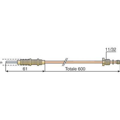 Thermocouple VIESSMANN- DIFF pour Viessmann - 7815449