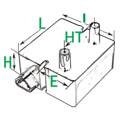 Ignition transformer td 2 stpafb- DIFF pour Baltur - 0005020044