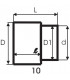 Flame tube & accessories hs 10 baffle plate welded- BENTONE - 11934005