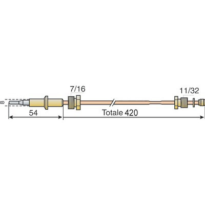 Termopar 750mm- DIFF pour AO Smith - Q335C 1023B
