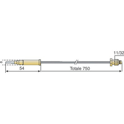Thermocouple HYDROTHERM- STIEBEL ELTRON - 95171