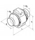 Ventilator for long conduits TT PRO 200- NATHER - 999213