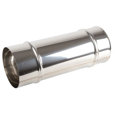 Stainless steel pipe Ø125mm x 1.00m- ISOTIP JONCOUX - 031012