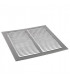 Plain aluminium ventilation grille- ANJOS - 6803