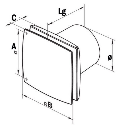Wall/ceiling ventilator Design 100KT- NATHER - 549019