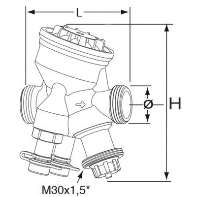 Vanne d'équilibrage TA-COMPACT NF M1"1/2- IMI - 52164032