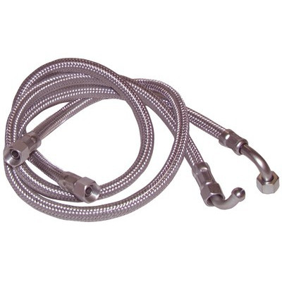 Hose fuel f14/150 x f14/150 bent 90° length 750mm- DIFF - 602192  - (X2)