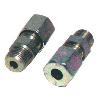 Racor de compresión recto M1/4 x tubo 8mm- DIFF - 602388  - (X2)
