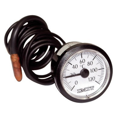 Thermomete r round dial 0° +120°c ø58mm cap900- DIFF - 606041