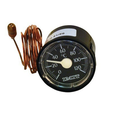 Thermomete r round dial 0° - +120°c ø43mm cap1000- DIFF - 606051