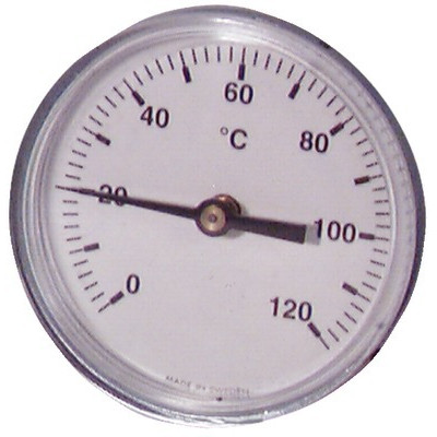 Termómetro redondo a inmersión axial 0-120°C Ø100mm- DIFF - 606072