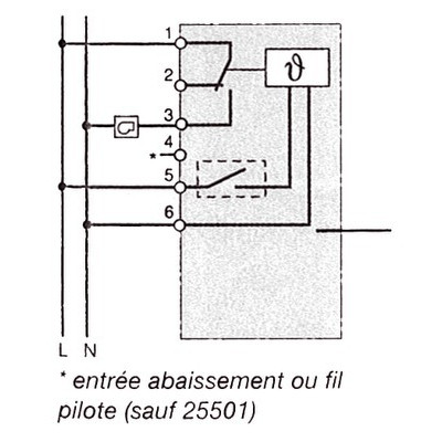 Electronic thermostat hager electronic 25513- HAGER - 25513