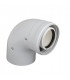 Coaxial elbow 90° M/F 60/100 INT PP.- COSMOGAS - 62617234