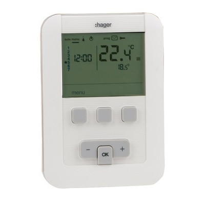 Programmable thermostat hager ek520 batteries lr6- HAGER - EK520