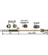 Termopar 6 conexiones L. 900 mm- DIFF - 704217
