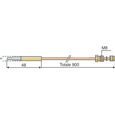 Thermocouple spécifique catalyse- DIFF - 704460