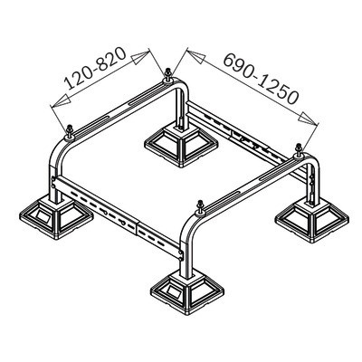 Floor support for outdoor unit XL- DIFF - 806036
