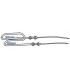 Résistance blindée filetée M10 ECB2 900W- DIFF - 807350