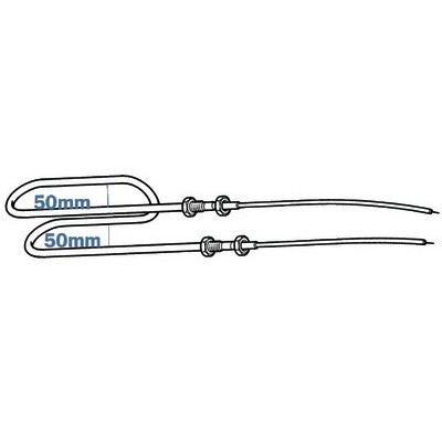 Resistencia blindada fileteada M10 ECB2 900w- DIFF - 807350