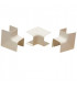 Internal corner 60x80 cream white 9001- DIFF - 807713  - (X6)