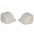 Passage de mur courbe 140x90 blanc crème 9001- DIFF - 807732  - (X4)