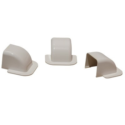 Passage de mur courbe 60x80 blanc pur 9010- DIFF - 807734  - (X6)