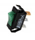 Interruptor unipolar negro/ luminoso verde- GEMINOX - 87168121620