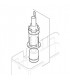 Cloche simple touche- GEBERIT - 890.095.00.1