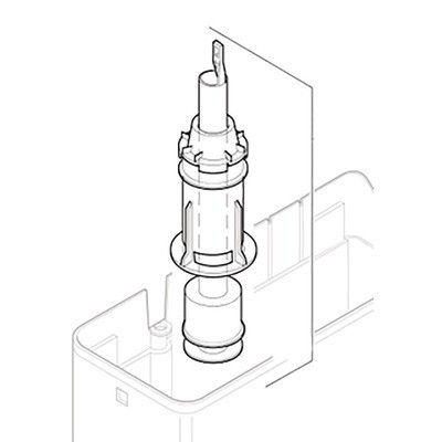 Cloche simple touche- GEBERIT - 890.095.00.1