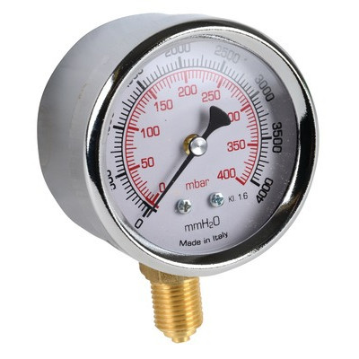 Manomètre acier à capsule Ø 63mm, 0/400m- DIFF - 901478