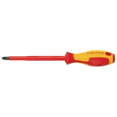 Tournevis cruciforme PHILLIPS d'électricien PH2- KNIPEX - 98 24 02