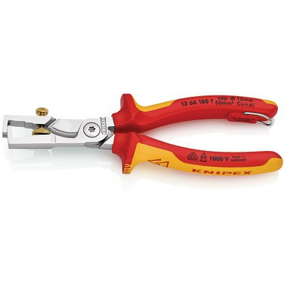 Alicate pelacables con cortacables- KNIPEX - 13 66 180 T