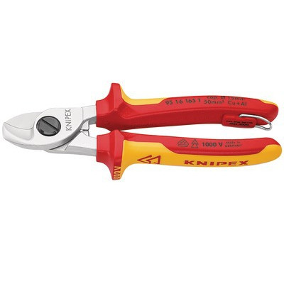 Cable shears with fall protection mechanism- KNIPEX - 95 16 165 T