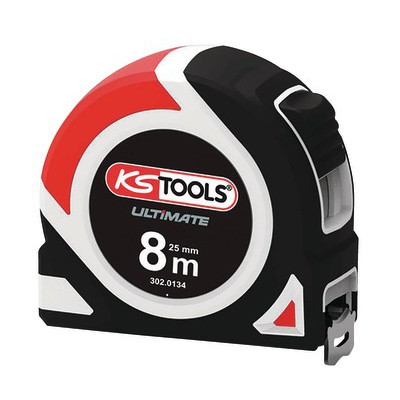 Mètre à ruban Bi-matière ULTIMATE 8mx25 mm- KS TOOLS - 302.0134