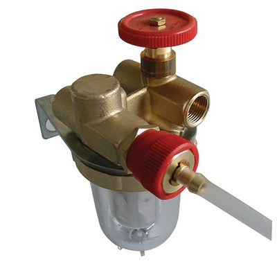 Filtro gasóleo reciclaje con válvula de corte HH3/8''- OVENTROP - 2122103+2127600