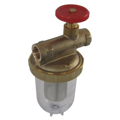 Filtre fioul une conduite avec robinet FF3/8"- OVENTROP - 2123103+2127700