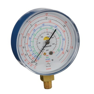 Manómetro Ø 80mm BP -1 a 20 bars- GALAXAIR - 811-E8