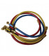 Jeu de 3 flexibles R410A FF 1/4" x 5/16" SAE avec vannes- GALAXAIR - SA-CT360-410