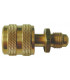 Straight coupling 1/4" male flare-fitting- GALAXAIR - SO-14M516F