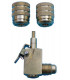 Angled self-sealing quick-connecting coupling- GALAXAIR - QCE-14516