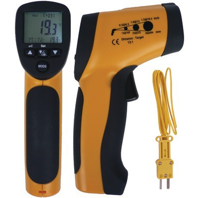 Thermomètre infra-rouge et sonde thermocouple type K- GALAXAIR - TIR-30K