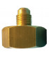 Set of 5 bottle fittings 21.7 mm x M 1/4" flare- GALAXAIR - RB-2114/5  - (X5)