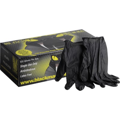 Black mamba gloves size 8/9 (box of 100 gloves) (X 100) - DIFF : BLACKMAMBALT8/9