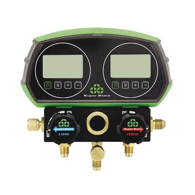 Manifold 2V électronique alu + flexibles- SUPER STARS - ST-B268D