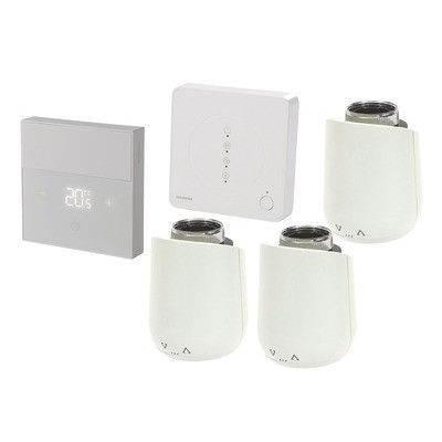 Pack Connected Home : Hub + thermostat filaire + 3 têtes thermostatiques- SIEMENS - PACK3