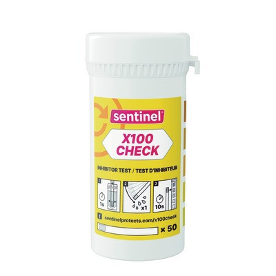 Bandelettes test concentration X100- SENTINEL - X100CHECK-EXP