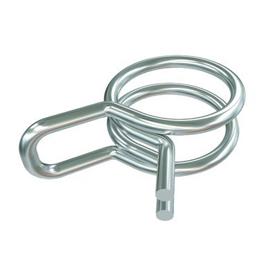 Collier de serrage double fil pour tube tressé ø 6mm (1/4")- SAUERMANN - ACC00916  - (X25)