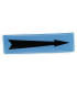 Etiqueta flexible adhesiva azul flecha negra- DIFF - 907089  - (X10)