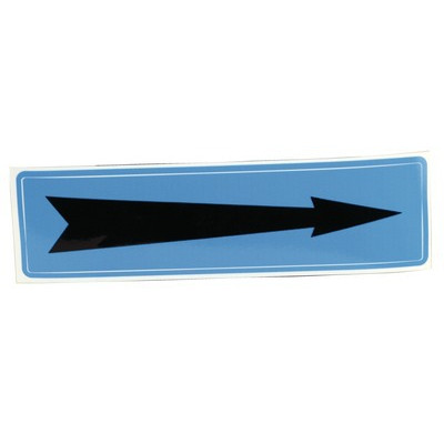 Étiquette souple adhésive flèche fond bleu- DIFF - 907089  - (X10)
